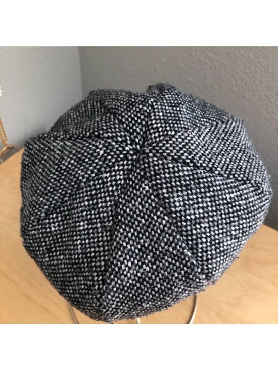 VTG Tuchfuhlung Hats Donegal Tweed Wool Irish Newsboy Cabbie Cap Women\'s 57 CM M